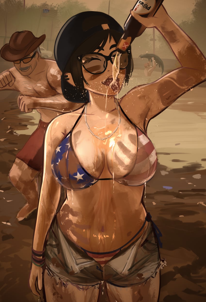 rosen and redneck girl (original and 2 more) drawn by veyonis