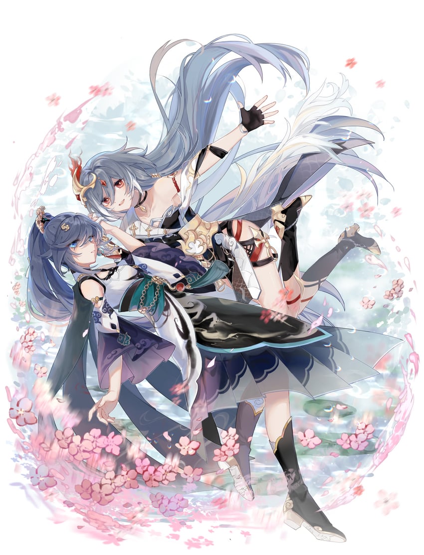 fu hua and herrscher of sentience (honkai and 1 more) drawn by mangzhi_yaoyao