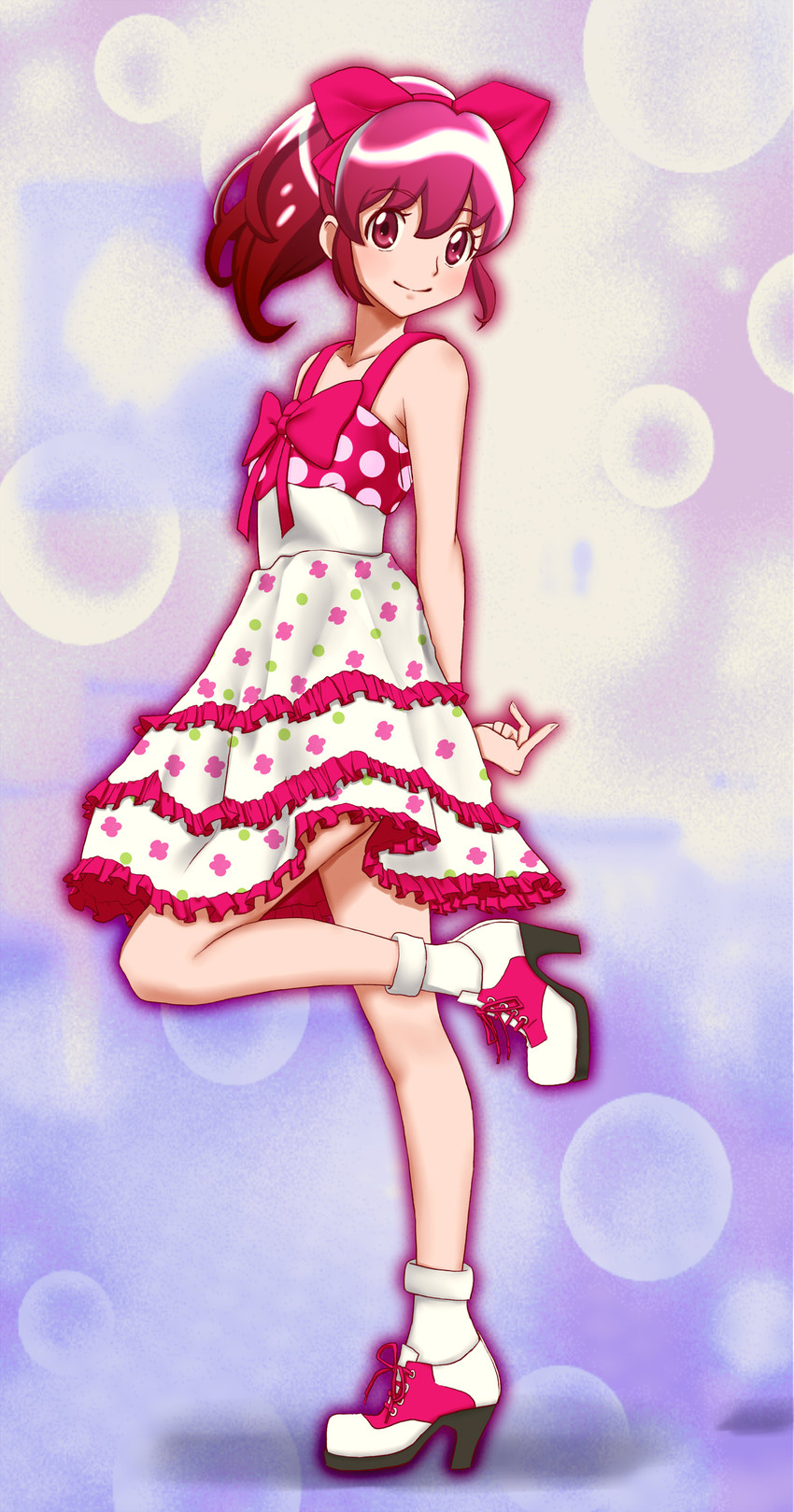 aino megumi (precure and 1 more) drawn by amawa_kazuhiro