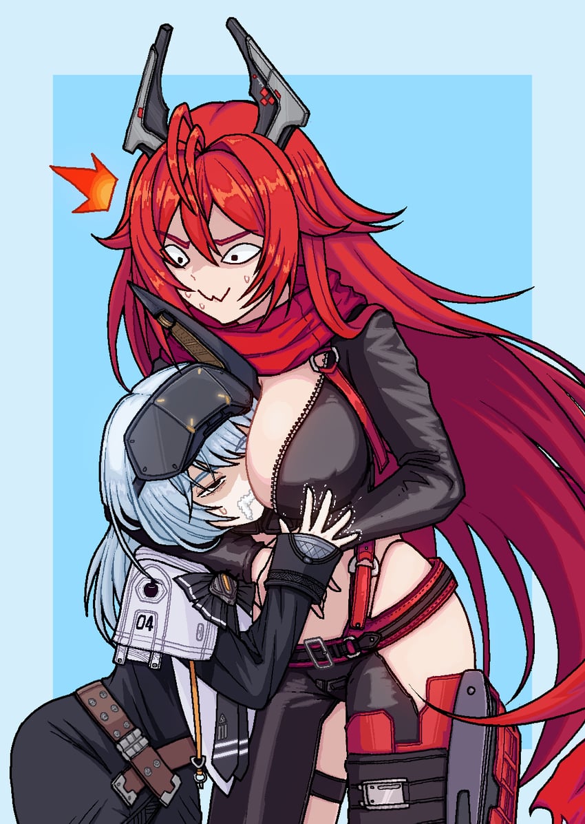 red hood and snow white (goddess of victory: nikke) drawn by fuyu_karasu