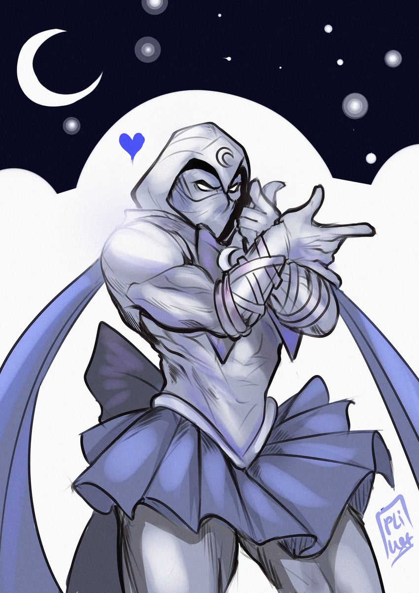 moon knight (marvel and 1 more) drawn by tazahan