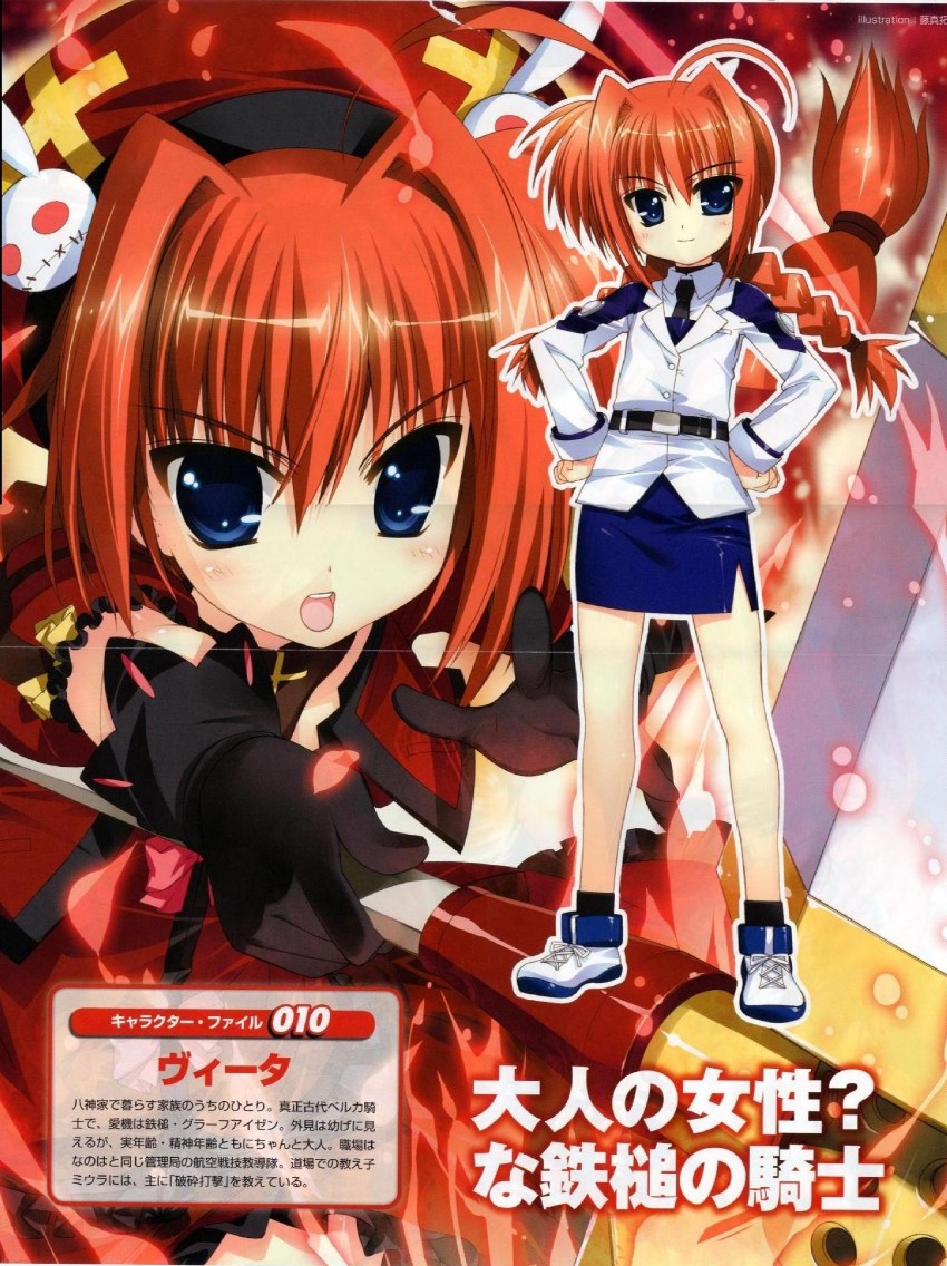 vita and graf eisen (lyrical nanoha and 1 more) drawn by fujima_takuya