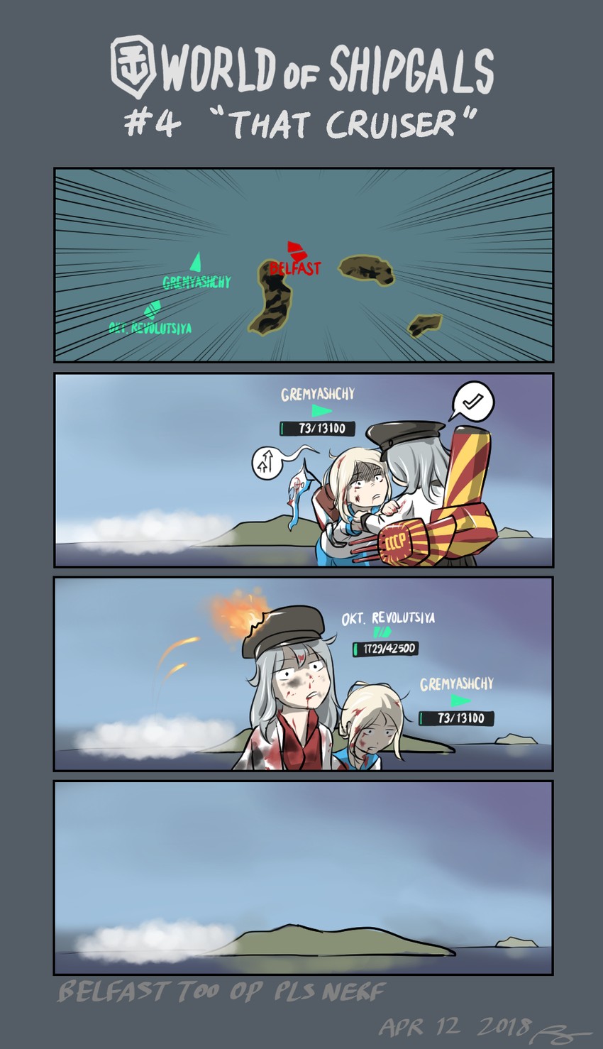 gangut, oktyabrskaya revolyutsiya, and gremyashchy (original and 2 more) drawn by ryan_greythorn