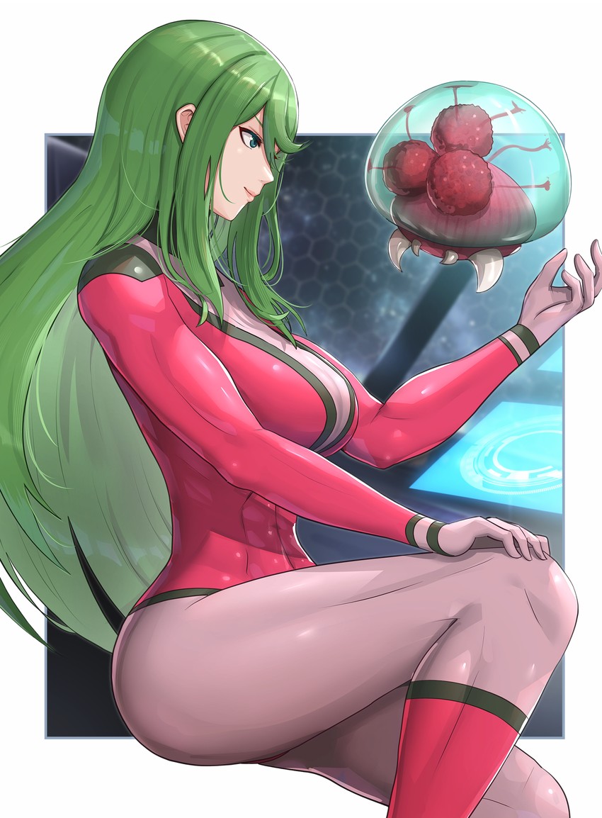 samus aran, metroid, metroid larva, and justin bailey (metroid) drawn by gonzarez
