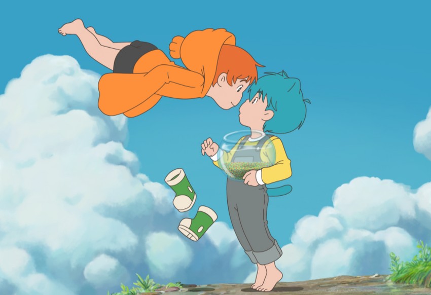 gumball watterson and darwin watterson (gake no ue no ponyo and 1 more) drawn by chicken_1109