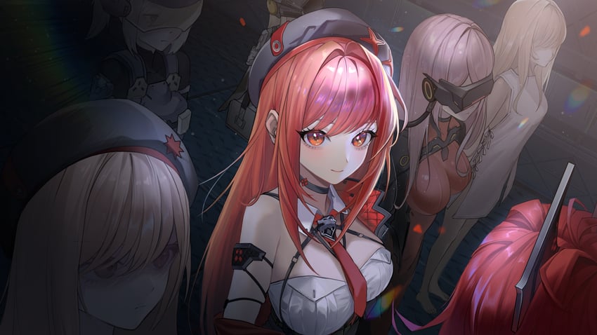 red hood, idoll sun, mass-produced nikke, rapi, and product 08 (goddess of victory: nikke) drawn by kimright0