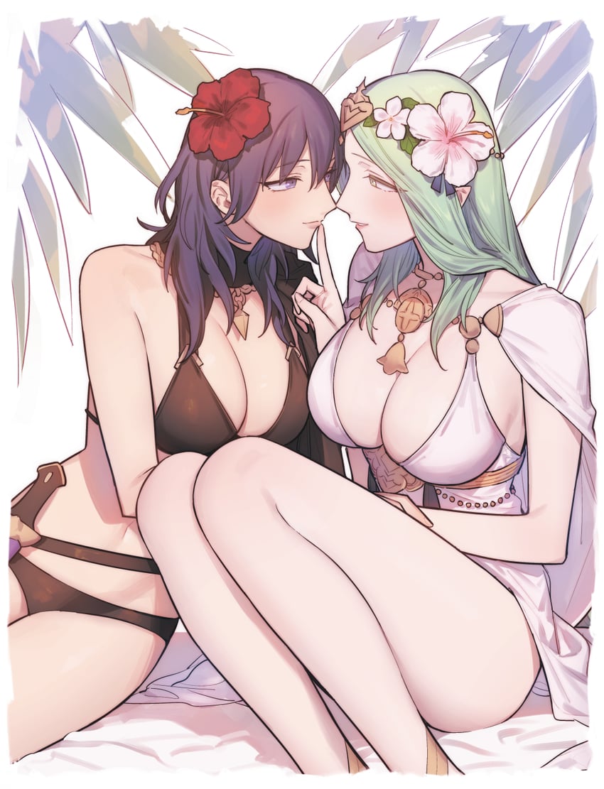 female byleth and rhea (fire emblem and 2 more) drawn by ikarin