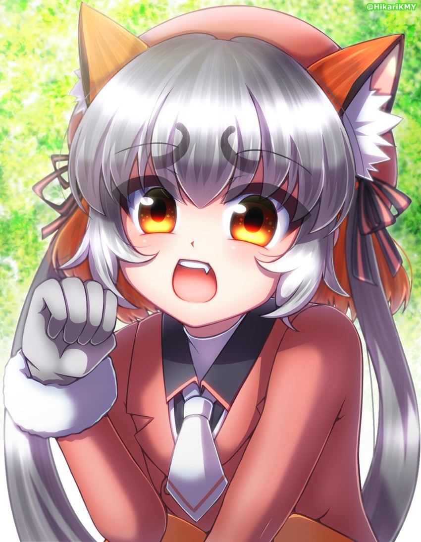 island fox (kemono friends and 1 more) drawn by hikarikmy