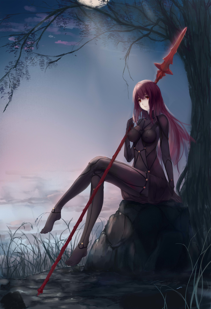 scathach (fate and 1 more) drawn by hoshino_arika