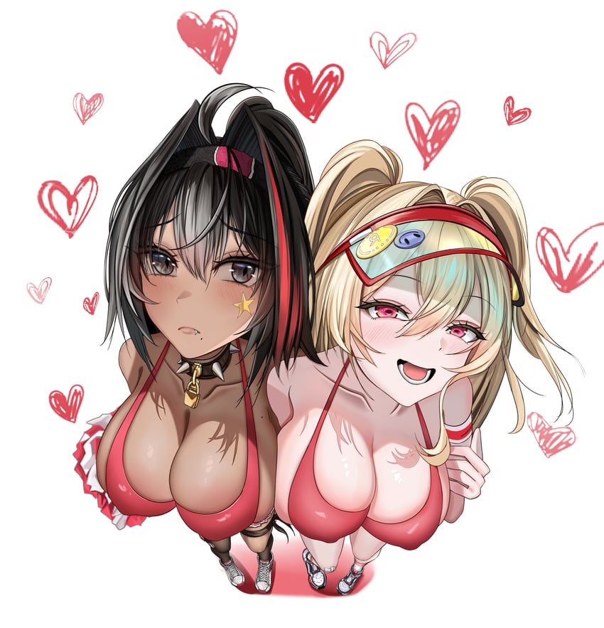 bay and clay (goddess of victory: nikke) drawn by kaminoringo