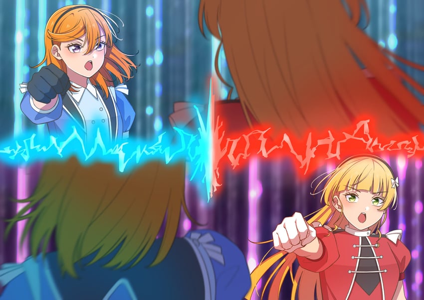 shibuya kanon and heanna sumire (love live! and 1 more) drawn by wabe417