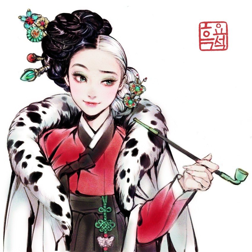 cruella de vil (101 dalmatians and 1 more) drawn by nayoung_wooh