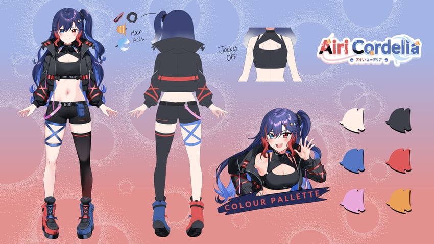 airi cordelia (indie virtual youtuber) drawn by miayu_logo, nonbire, and penananas