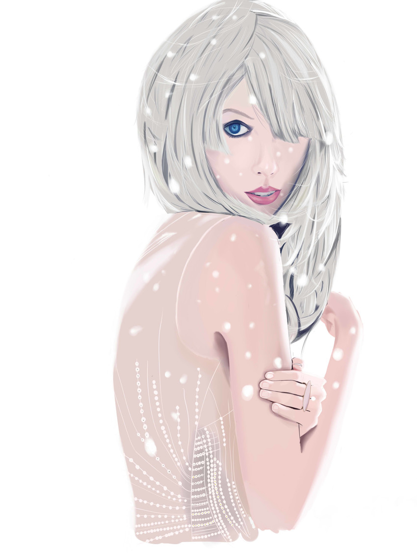 taylor swift (original and 1 more) drawn by imliiiiiie