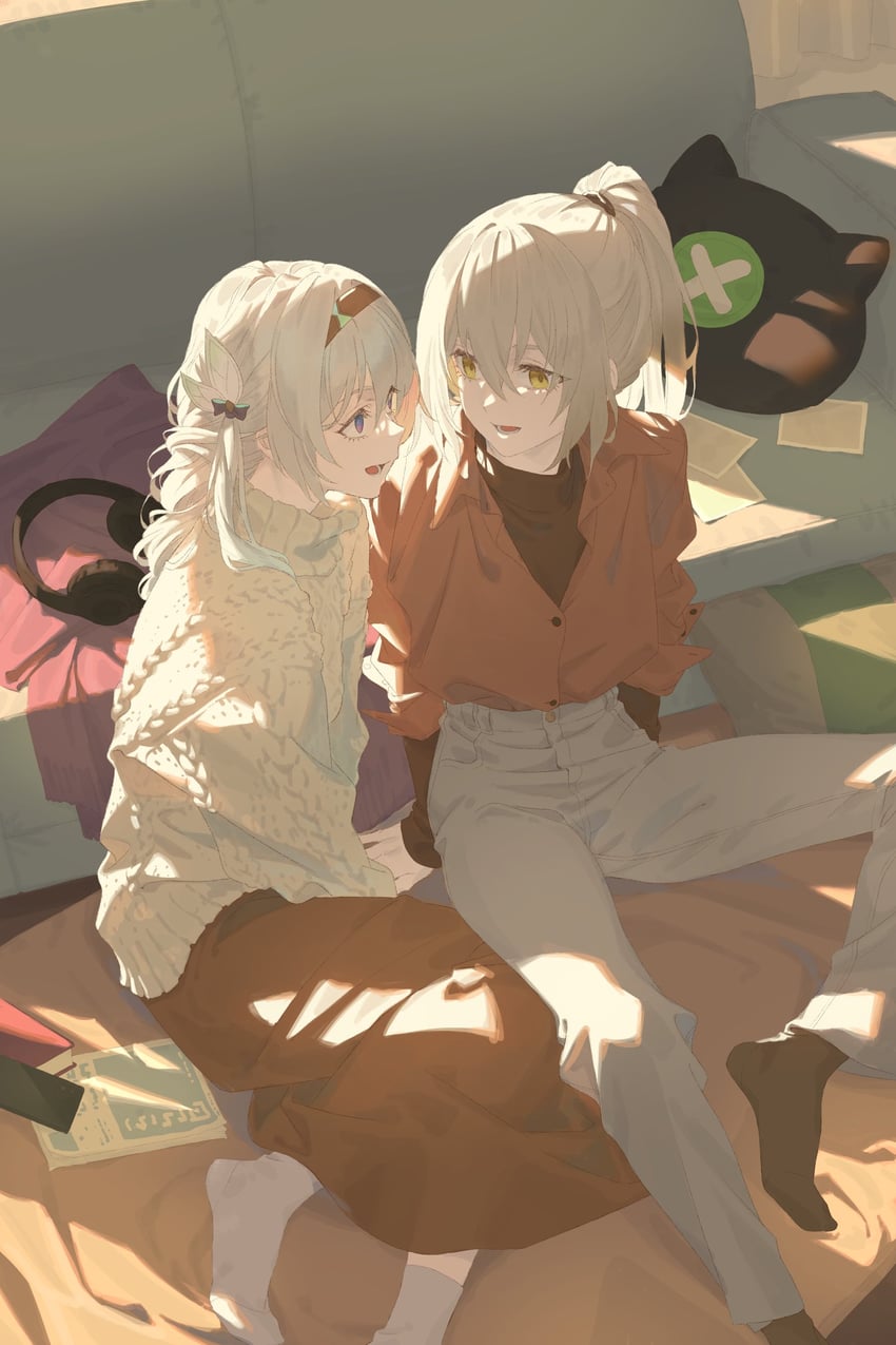 trailblazer, firefly, and stelle (honkai and 1 more) drawn by amenoki