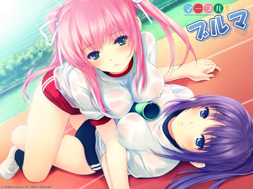 asagiri luna and narikawa saki (galge.com and 1 more) drawn by coffee-kizoku