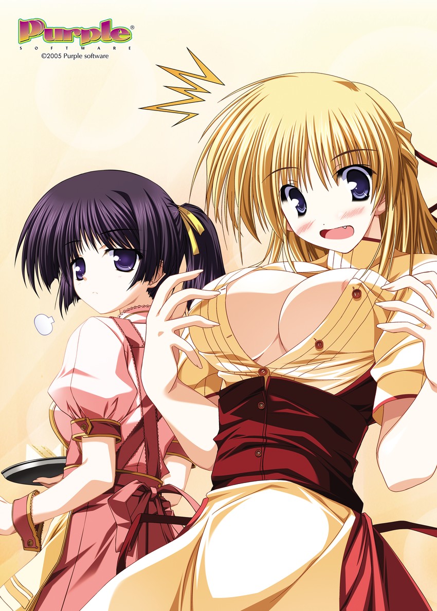 tokura mayu and sera kasumi (akiiro renka) drawn by tsukimori_hiro and yuuki_makoto_(radiant)