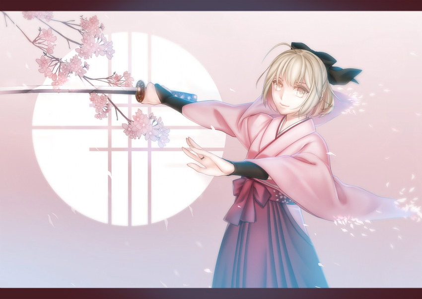 okita souji (fate and 1 more) drawn by nuruhachi_(honki)