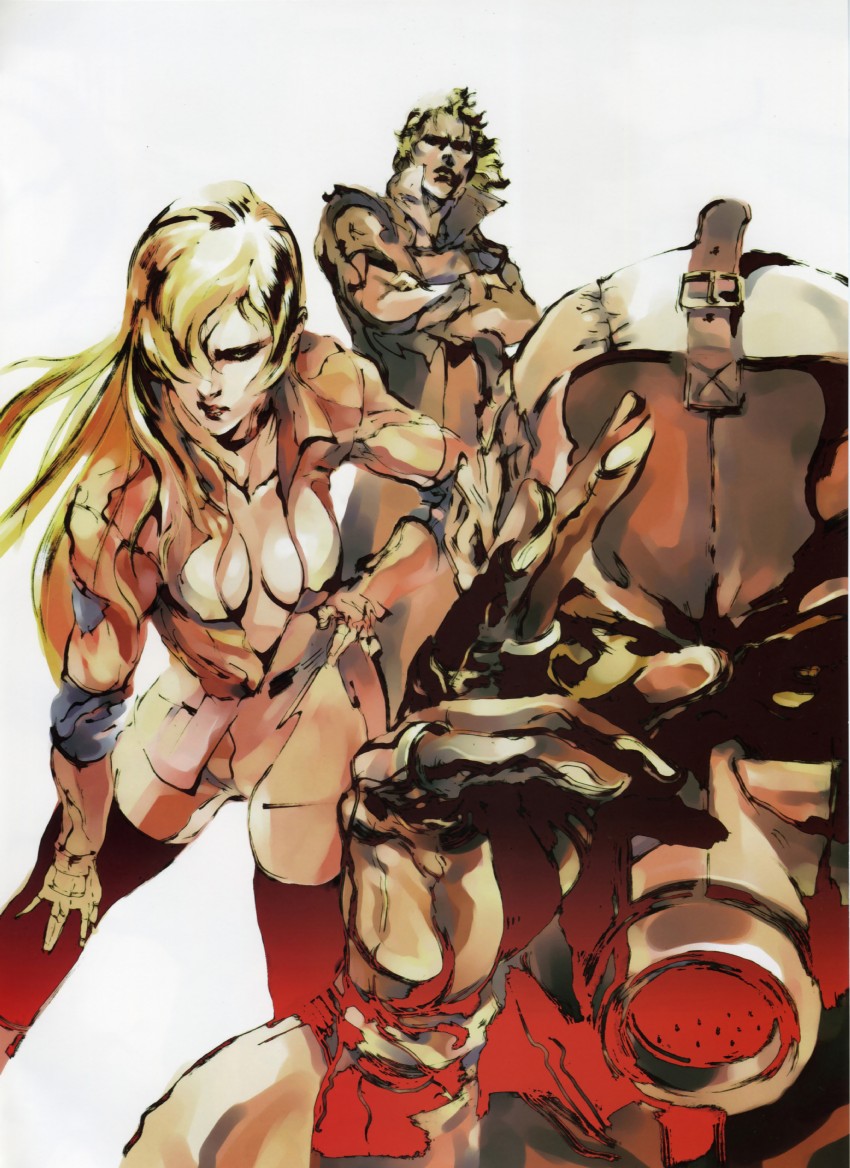 liquid snake, sniper wolf, and psycho mantis (metal gear and 1 more)