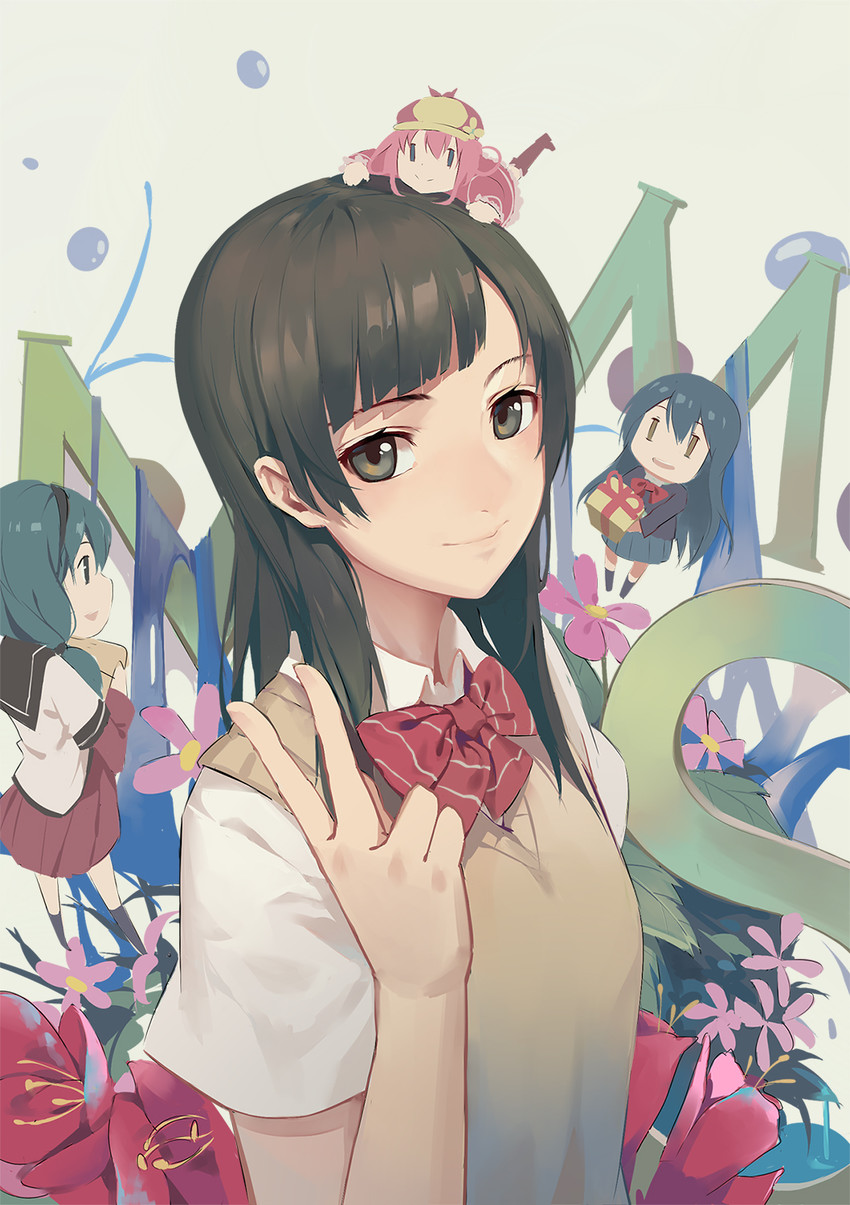 sonoda umi, furutani himawari, sherlock shellingford, and mimori suzuko (love live! and 3 more) drawn by huanxiang_heitu