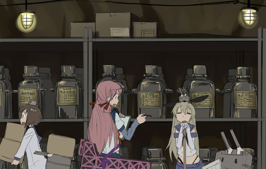 shimakaze, yukikaze, rensouhou-chan, and akashi (kantai collection) drawn by imai_tetsuya