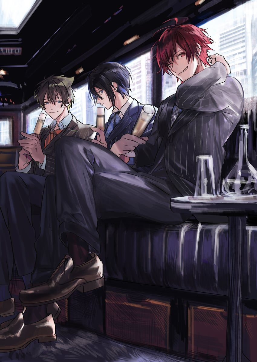 tendo teru, kashiwagi tsubasa, and sakuraba kaoru (idolmaster and 1 more) drawn by nana_tetra