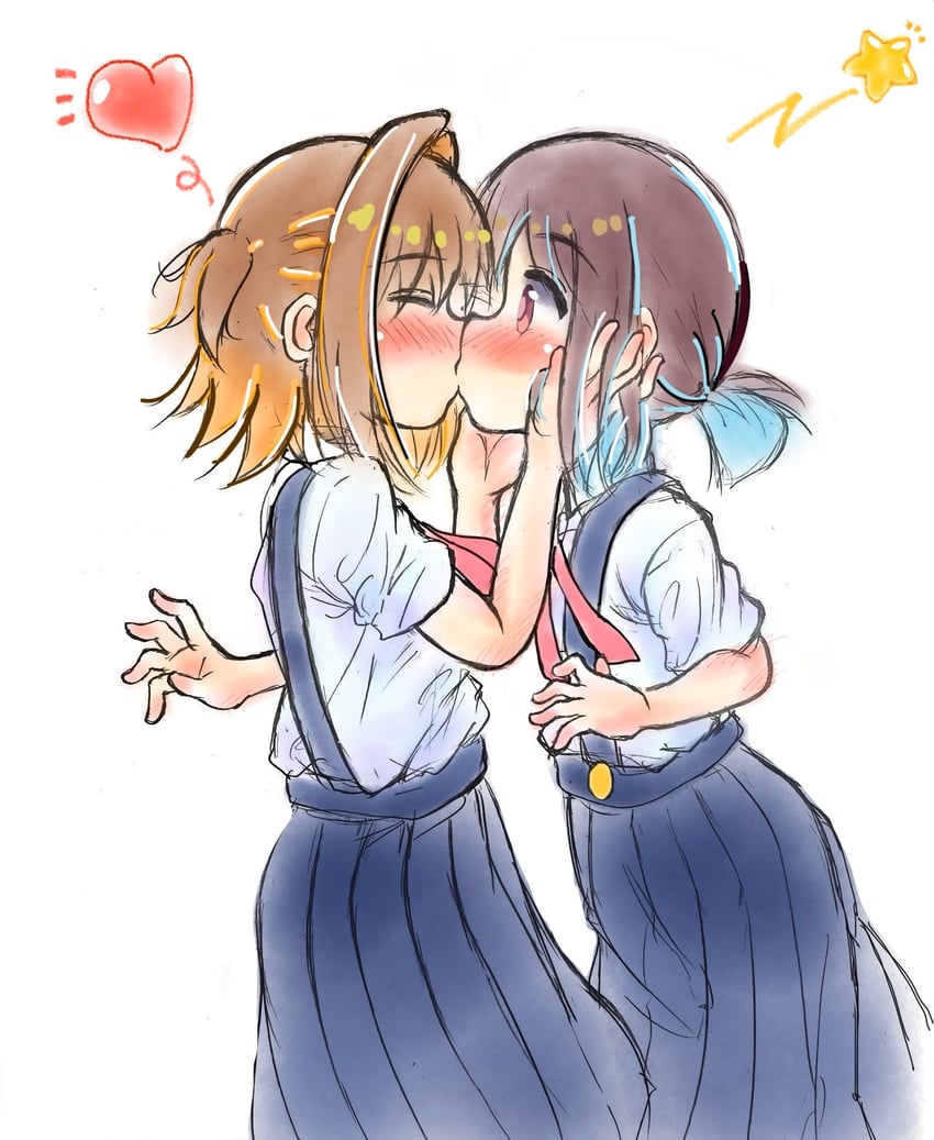hozuki momiji and oka asahi (onii-chan wa oshimai!) drawn by katamigase_mai