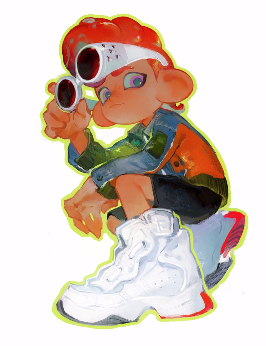 octoling player character and octoling boy (splatoon) drawn by creamyghost