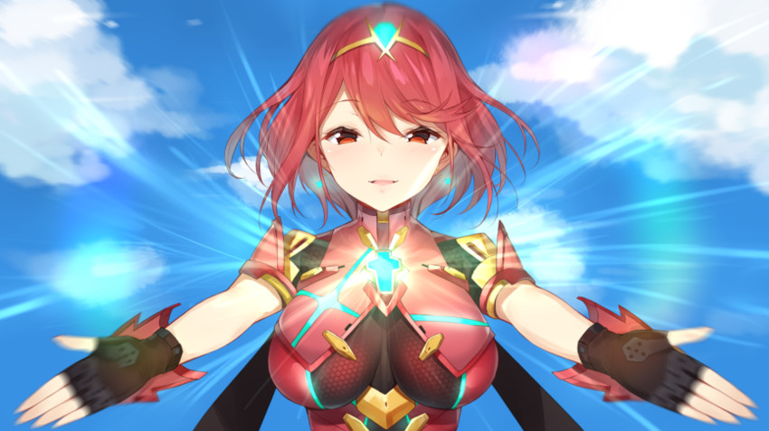 pyra (xenoblade chronicles and 1 more) drawn by yappen