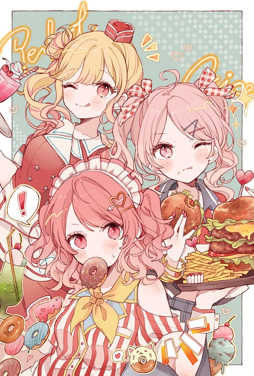 azusawa kohane, tenma saki, and momoi airi (project sekai) drawn by uya_(moffy03)
