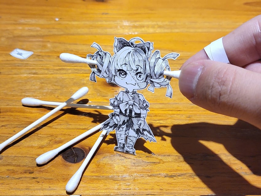 kureiji ollie (hololive and 1 more) drawn by jqhnharqld