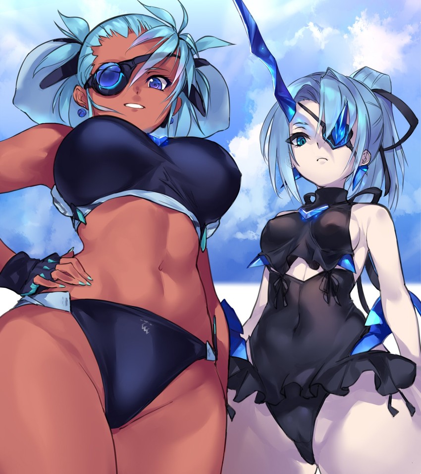 praxis and theory (xenoblade chronicles and 1 more) drawn by negresco