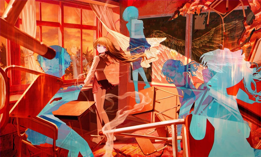 sugamo mutsuki, ueno koyori, tamachi mahiru, takada nozomi, and meguro miyuki (sayonara wo oshiete) drawn by ppru