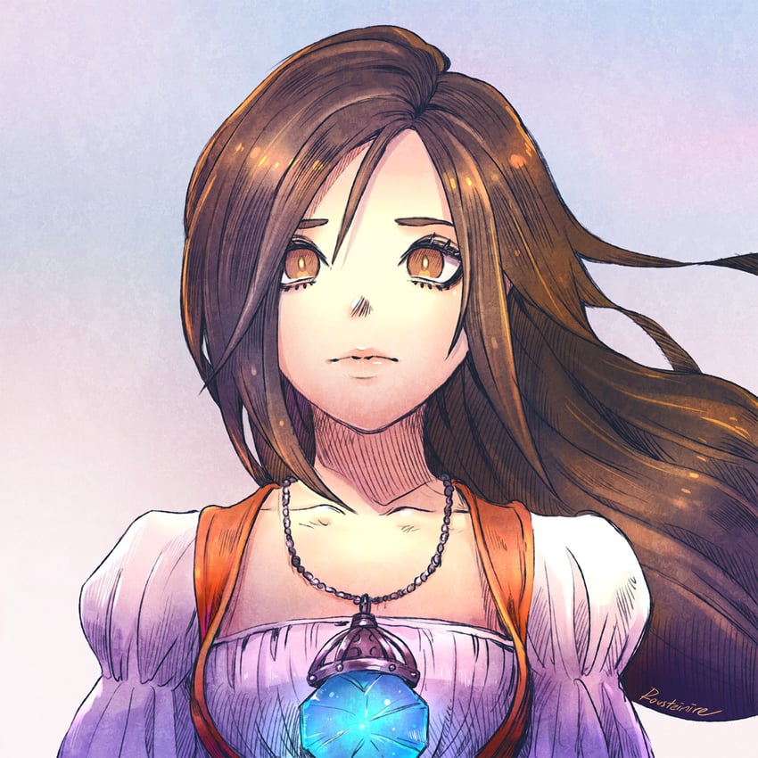 garnet til alexandros xvii (final fantasy and 1 more) drawn by rousteinire