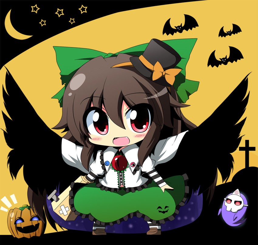 reiuji utsuho (touhou) drawn by teen_(teen629)