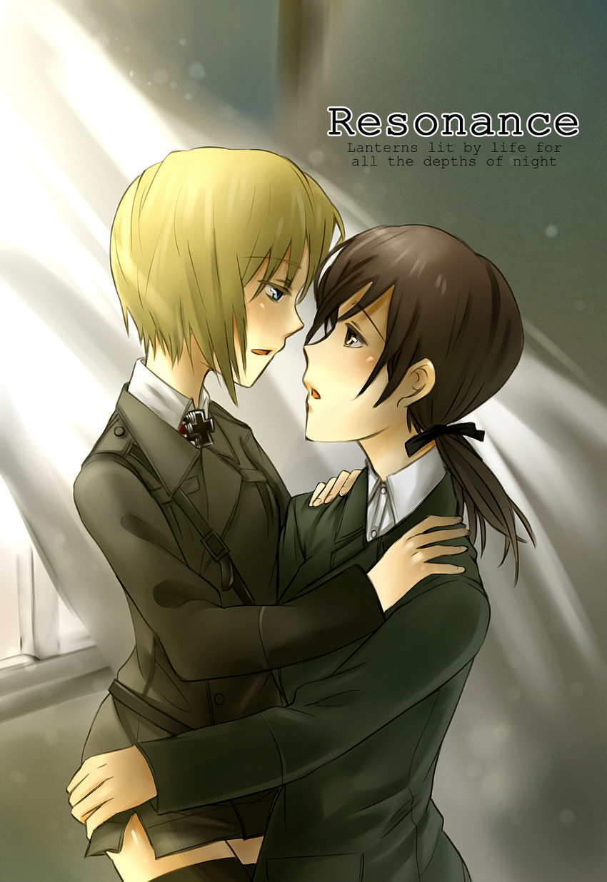 erica hartmann and gertrud barkhorn (world witches series and 1 more) drawn by bai_lao_shu