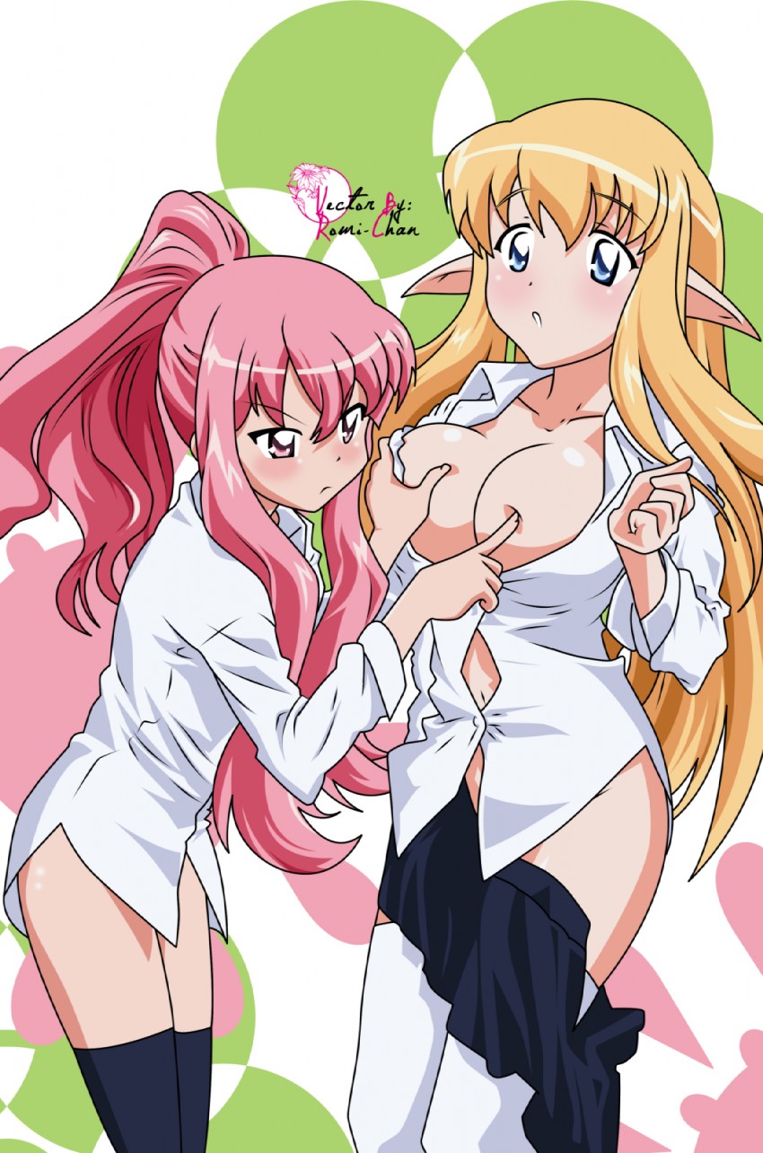 louise francoise le blanc de la valliere and tiffania westwood (zero no tsukaima)