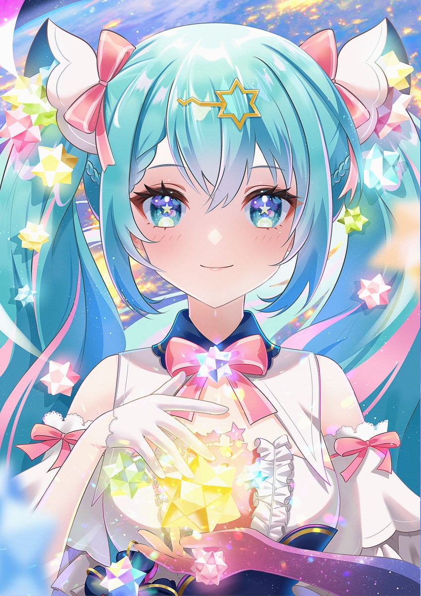 hatsune miku (vocaloid and 1 more) drawn by ava_illust