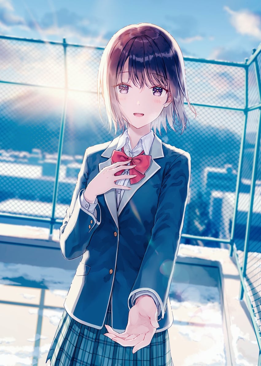 minase akiha (sankaku no kyori wa kagirinai zero) drawn by hiten_(hitenkei)