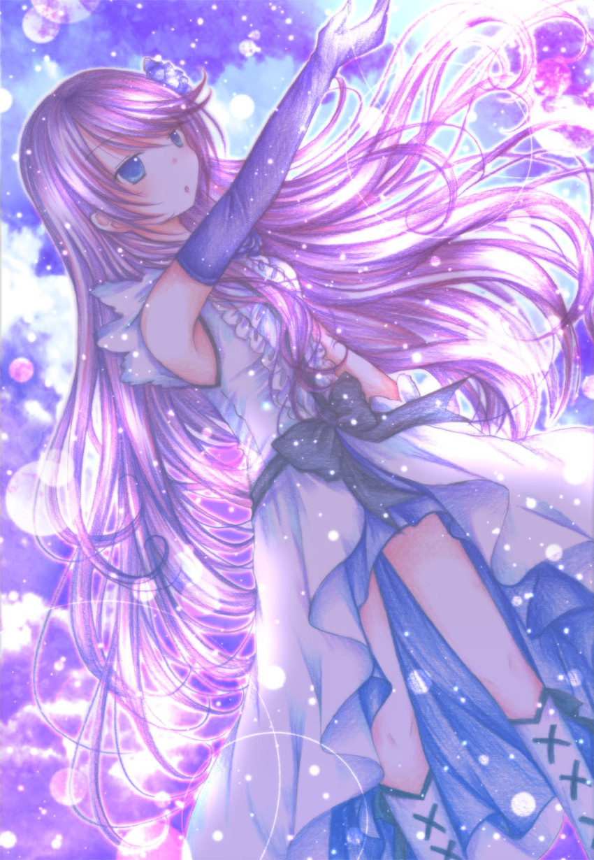 tsukikage yuri and cure moonlight (precure and 1 more) drawn by kasuga_sunao