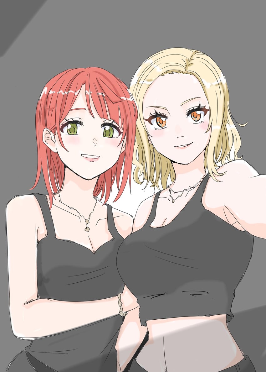 uehara ayumu and miyashita ai (love live! and 1 more) drawn by majime_na_gakuinsei