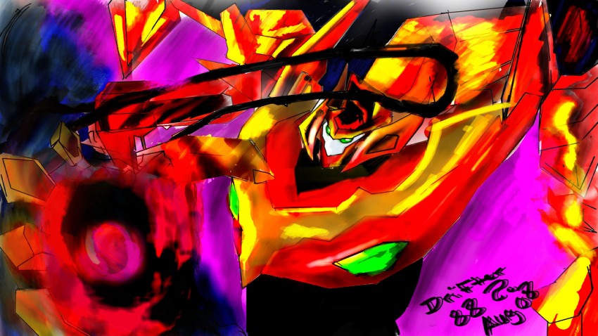 kouzuki kallen, guren, and guren s.e.i.t.e.n. eight elements (code geass)