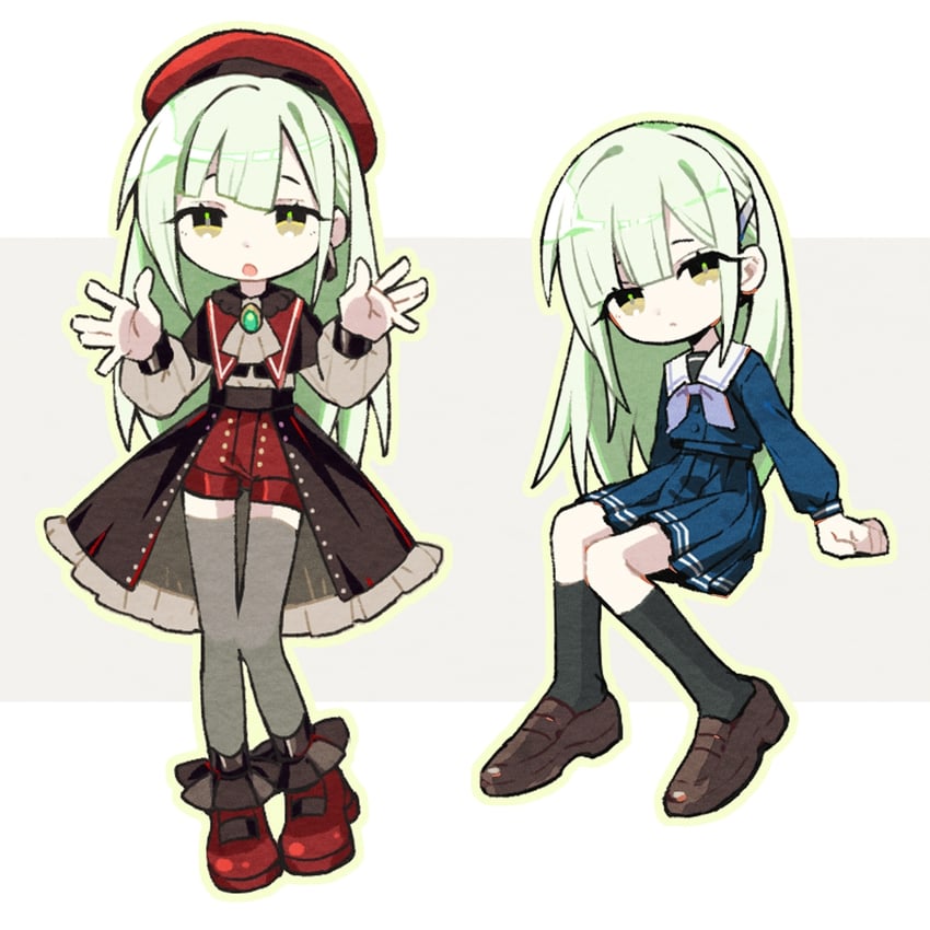 wakaba mutsumi and mortis (bang dream! and 1 more) drawn by ladenaku