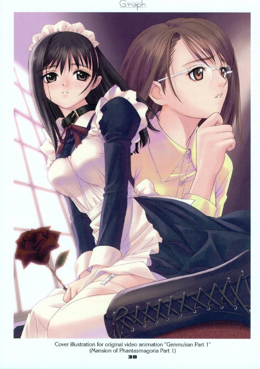 watase nozomi and nakayama mei (genmukan) drawn by tony_taka