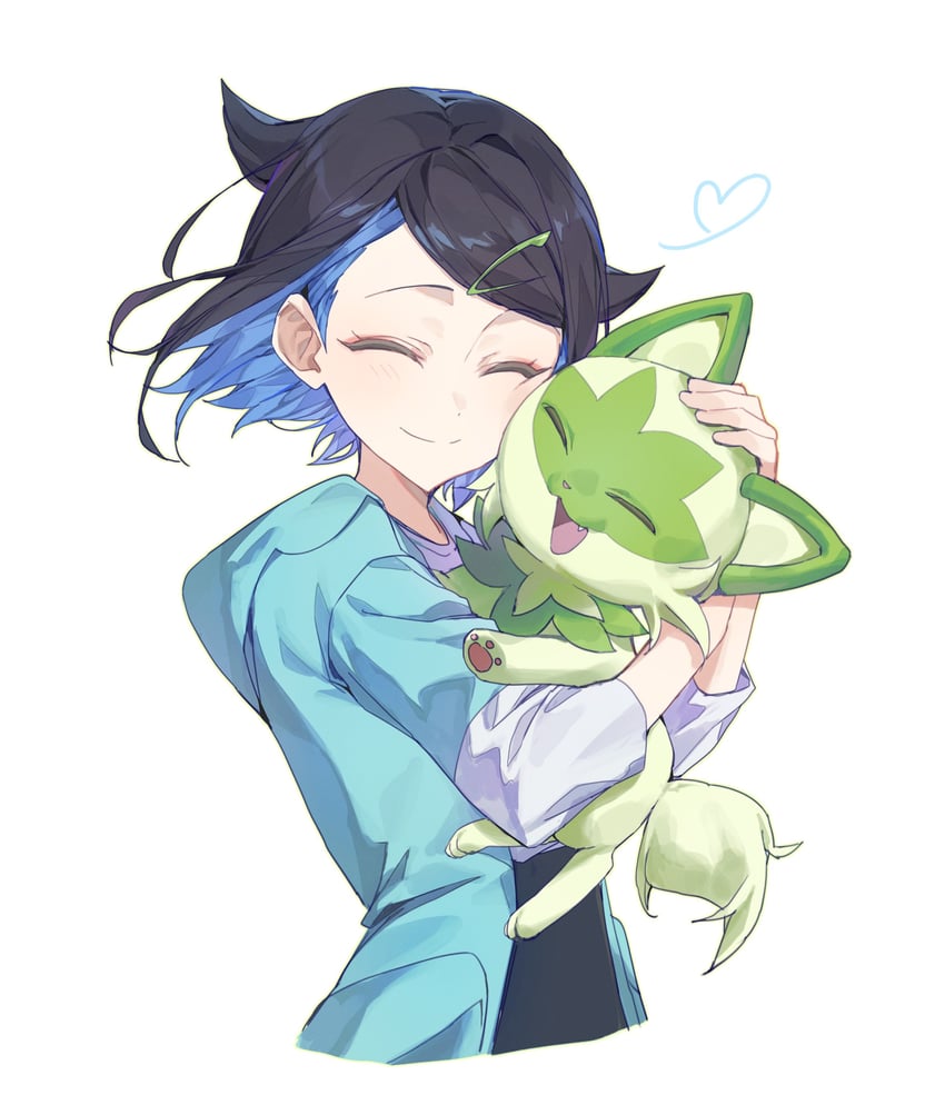 sprigatito and liko (pokemon and 1 more) drawn by yesurnr0s2