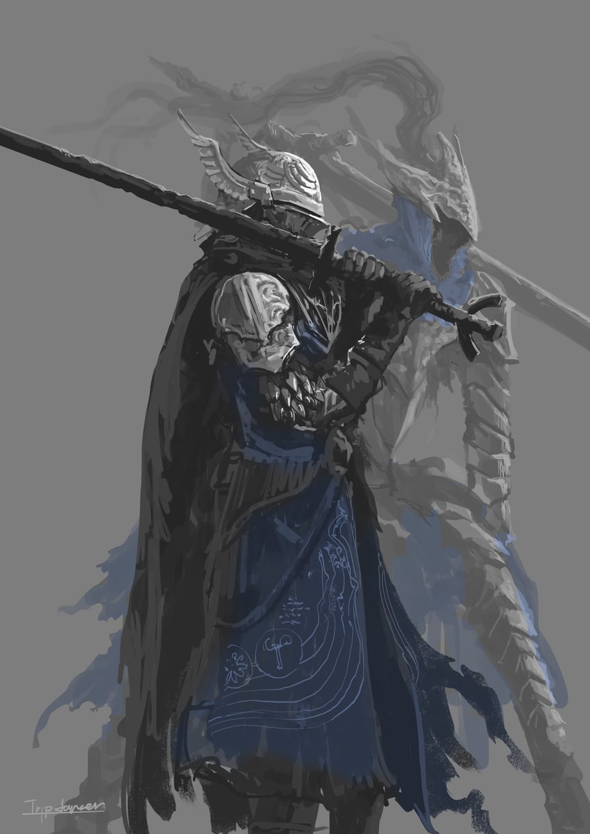 artorias the abysswalker and wylder (elden ring and 3 more) drawn by tripdancer
