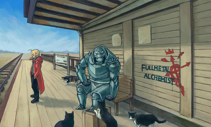 edward elric and alphonse elric (fullmetal alchemist) drawn by mukuo