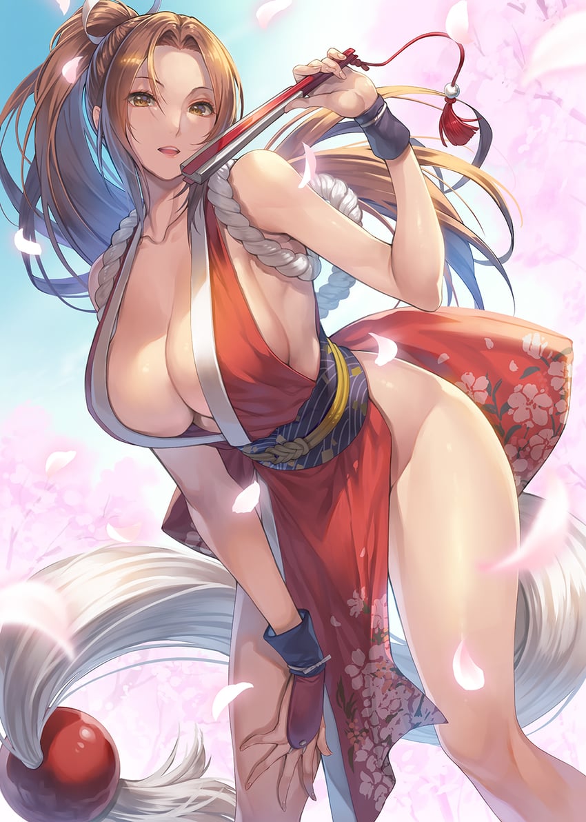 shiranui mai (the king of fighters and 1 more) drawn by hagure_keg