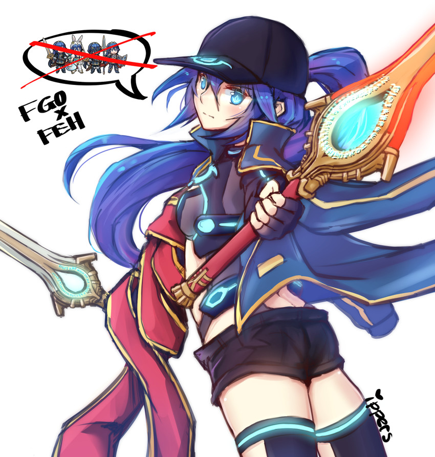 artoria pendragon, lucina, mysterious heroine x, and marth (fate and 4 more) drawn by ippers