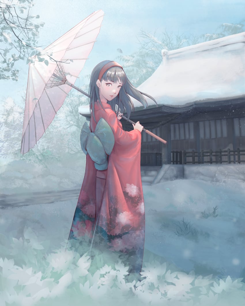 amagi yukiko (persona and 1 more) drawn by echoofthetime